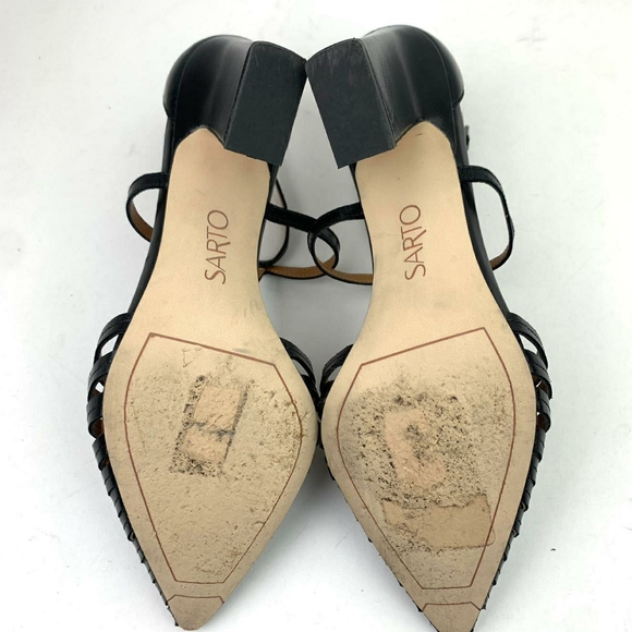 FRANCO SARTO Saira Leather Perforated T-Strap Pump - Picture 14 of 14